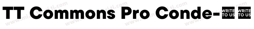 TT Commons Pro Conde字体转换